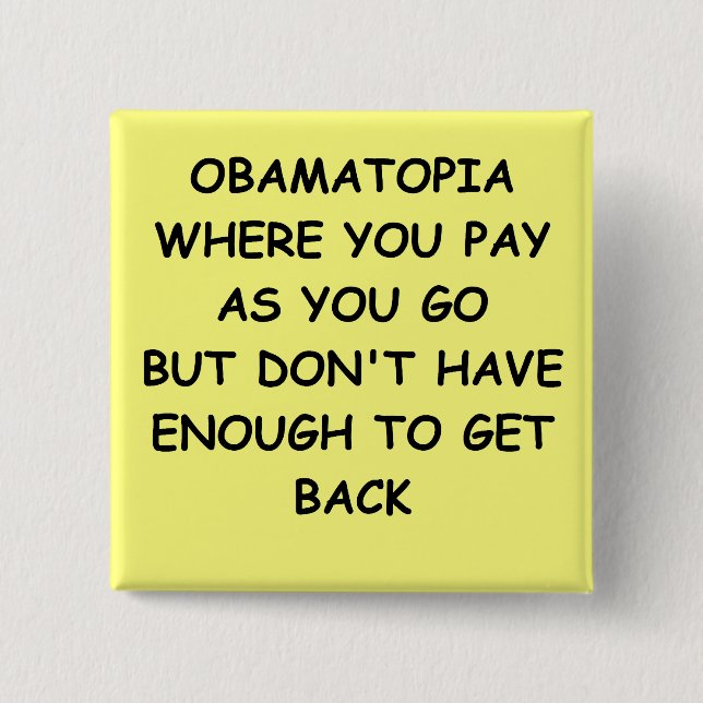 Anti-Obama-Witz Button (Vorderseite)