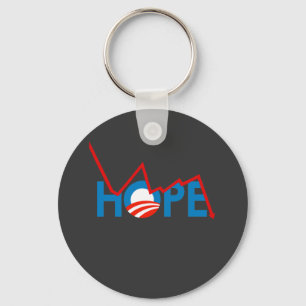 Anti-Obama - zerbrochener Hoffnungs-T - Shirt Schlüsselanhänger