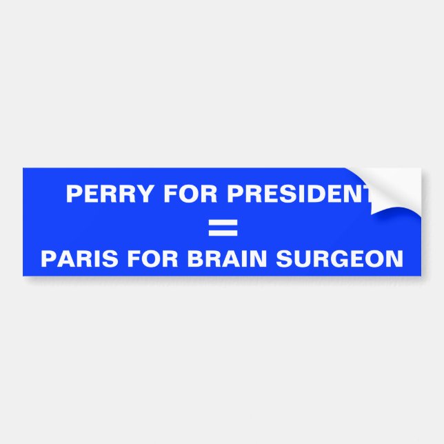 Anti-Perry Wahl-T - Shirt 2012 Autoaufkleber (Vorne)