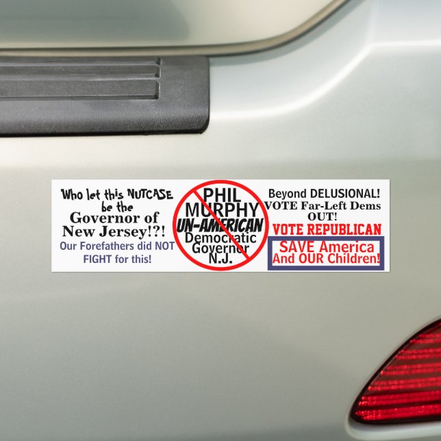 Anti-Phil Murphy Gouverneur der New Jersey-Demokra Autoaufkleber (Auf Auto)