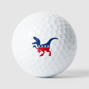Anti-Politics Patriotic T-Rex Golfball