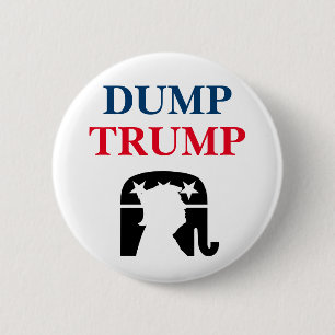 Anti-Präsident Donald Trump-Politik Button