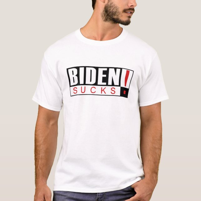 Anti-Präsident Joe Biden Idiot Funny politisch T-Shirt (Vorderseite)