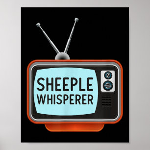 Anti Propaganda Mainstream Media T Shirt - Sheeple Poster