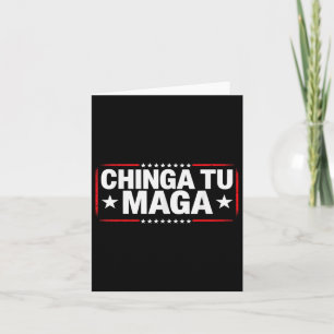 Anti-Protest-Apparel Chinga Tu Erklärung Karte