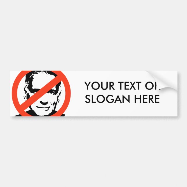 ANTI-RALPH NADER AUTOAUFKLEBER (Vorne)