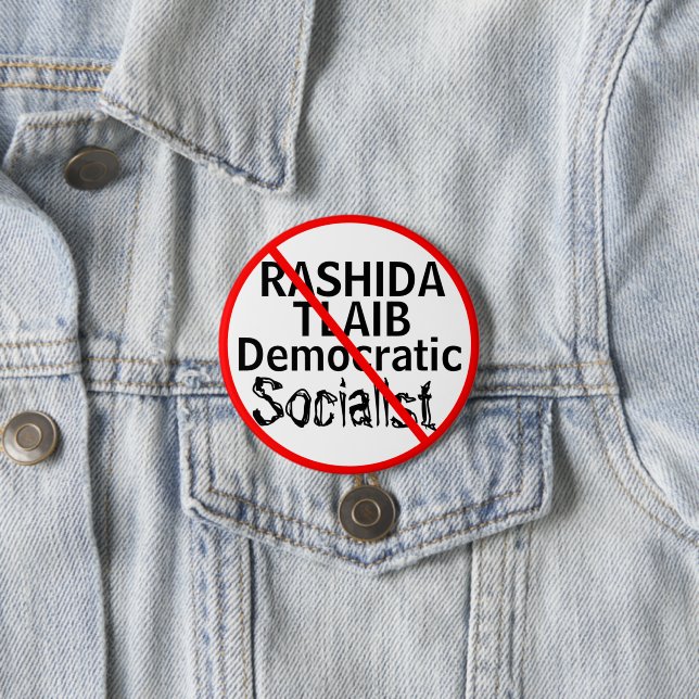 Anti-Rashida Tlaib Demokraten Button (Beispiel)
