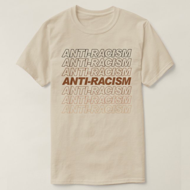 Anti-Rassismus Muster T-Shirt (Design vorne)