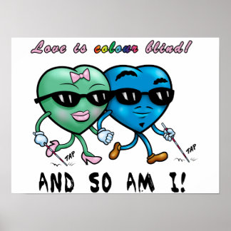 Anti-Rassismus Poster der Herzen in der Liebe