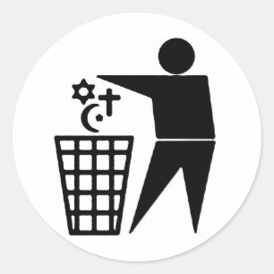 Anti-Religion Aufkleber