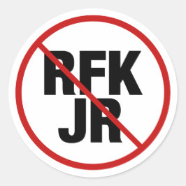 Anti RFK Jr. Robert F. Kennedy Political Runder Aufkleber