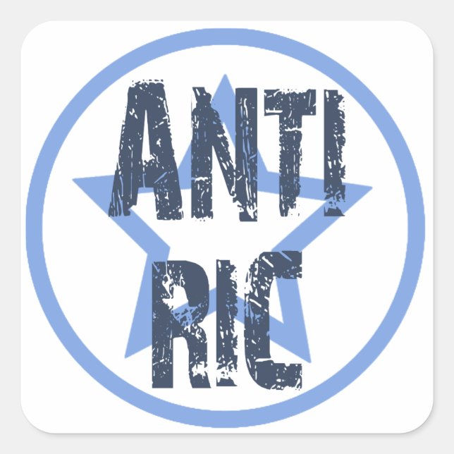 Anti-RIC Quadratischer Aufkleber (Vorderseite)