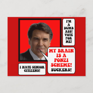Anti-Rick-Perry Postkarte