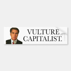 Anti-Romney Aufkleber Geier-Kapitalist Autoaufkleber