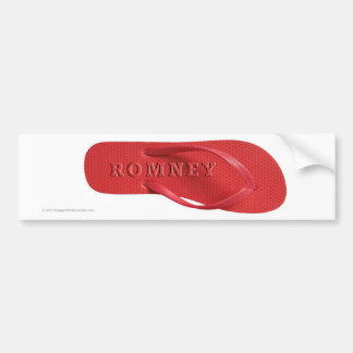 Anti-Romney Aufkleber Rot-Flipflop Autoaufkleber
