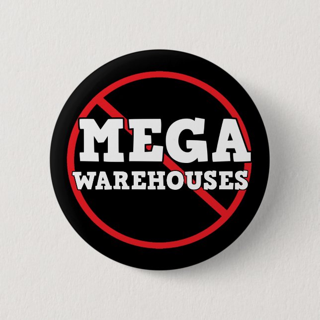 Anti Say No an Mega Warehouses Button (Vorderseite)