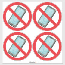 Anti-Smartphone-Vinyl-Aufkleber