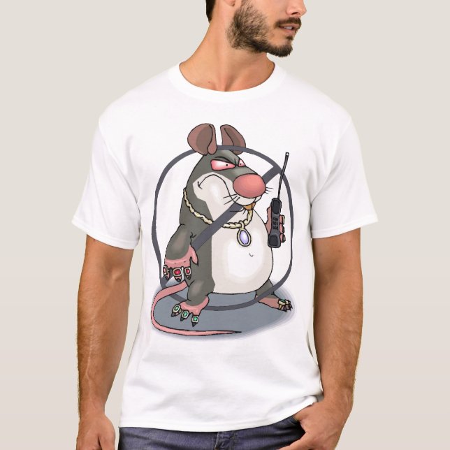 Anti-Snitch kein Ratten-Basketball-Behälter T-Shirt (Vorderseite)