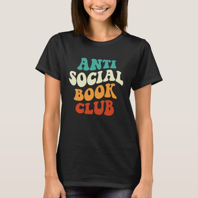 Anti Social Book Club Apparel Retro Groovy T-Shirt (Vorderseite)
