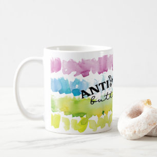 Anti Social Butterfly Wasserfarbe Keramik Tasse