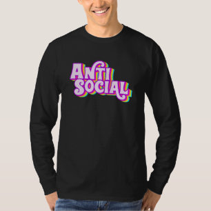 Anti Social Rainbow Introvertierte Homosexuelle T-Shirt