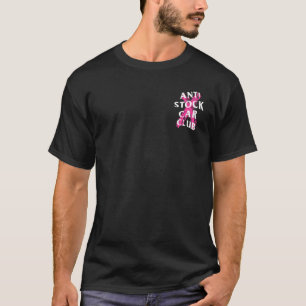 Anti Social Techno Club X gestrichen Rosa T-Shirt