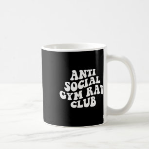 Anti Sozialer Fitnessstudio-Ratte-Club Lustiger Fi Kaffeetasse