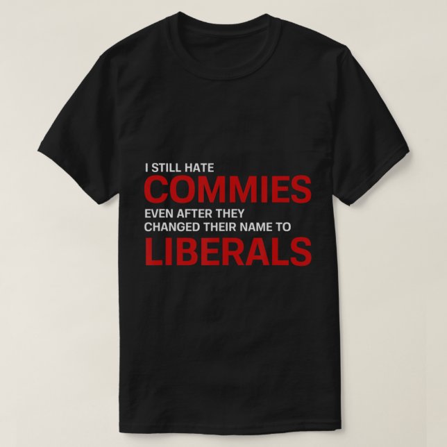 Anti-Sozialist Kommunist Pro America Patriotic.pnn T-Shirt (Design vorne)