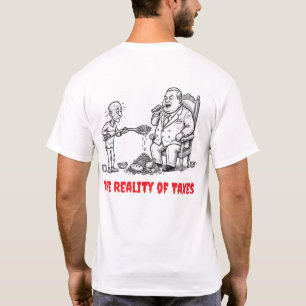 Anti-Steuer-Politische Karikatur Lustiges T-Shirt