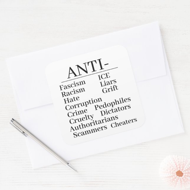 Anti- Sticker (Umschlag)