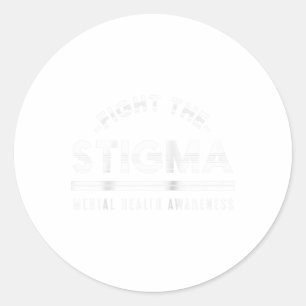 Anti - Stigma Mental Health Awareness Raglan Baseb Runder Aufkleber