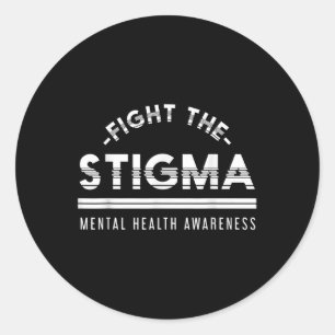 Anti - Stigma Psychische Gesundheit Bewusstsein Runder Aufkleber