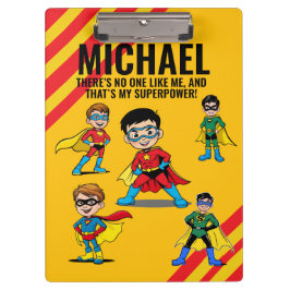 ANTI-STRESS KIDS HERO SUPERHERO POWER RED KLEMMBRETT