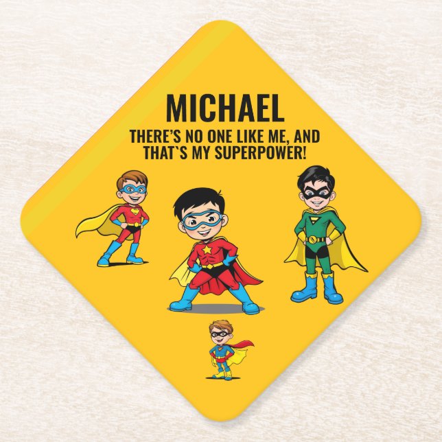 ANTI-STRESS KIDS HERO SUPERHERO POWER  UNTERSETZER (Vorderseite)