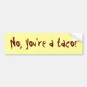 Anti-Taco Autoaufkleber