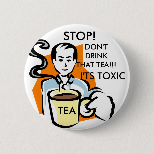 ANTI-TEA PARTY-KNOPF BUTTON (Vorderseite)
