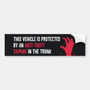 Anti-Theft Zombie Autoaufkleber