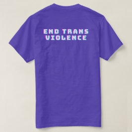 Anti Trans Gewalt Teardrop Memorial T - Shirt