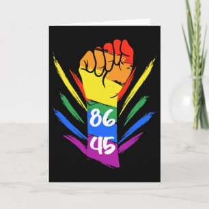 Anti Trump 8645 LGBTQ+ Karte