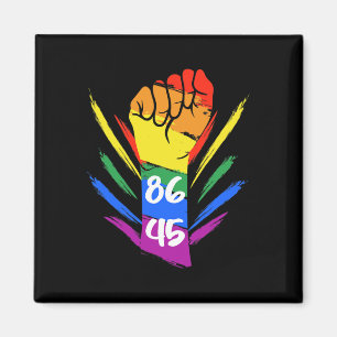 Anti Trump 8645 LGBTQ+  Magnet