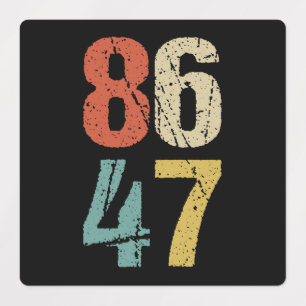 Anti-Trump - 86 47 I Etiketten