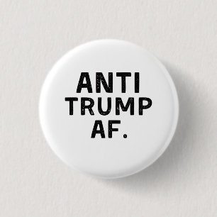 Anti Trump AF Amerikanische Demokratie Button