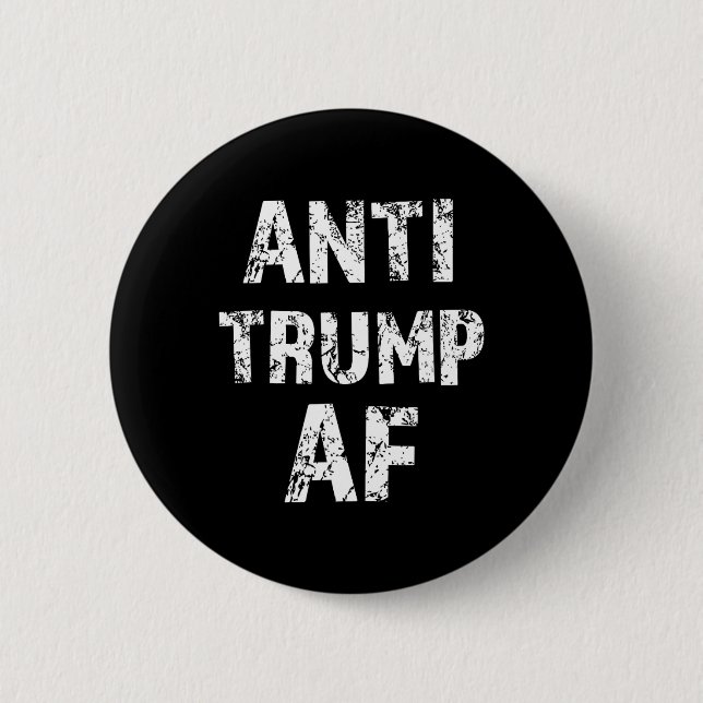 Anti Trump Af Funny impeach Ihm Präsident Button (Vorderseite)