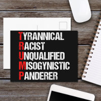 Anti Trump Akronym politischer Humor