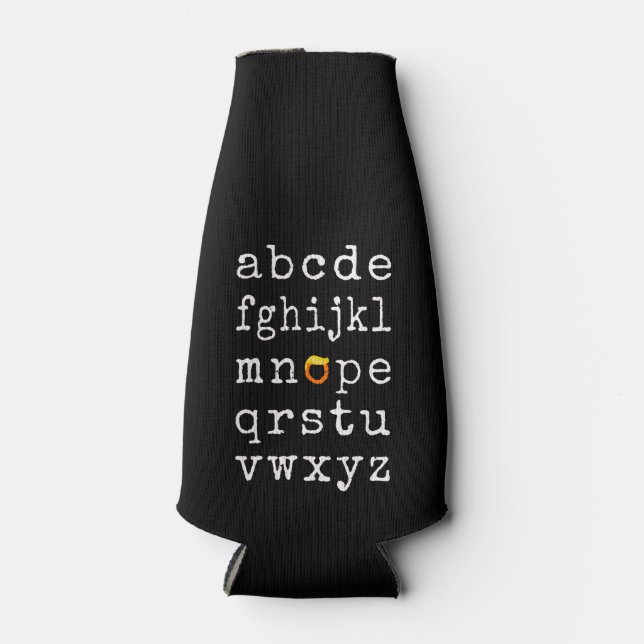 Anti-Trump Alphabet - Nope V Flaschenkühler (Vorderseite)