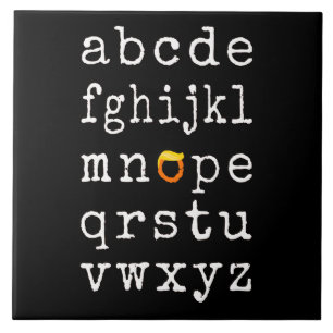 Anti-Trump Alphabet - Nope V Fliese