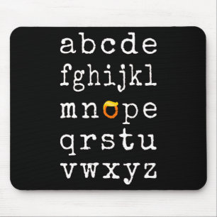 Anti-Trump Alphabet - Nope V Mousepad