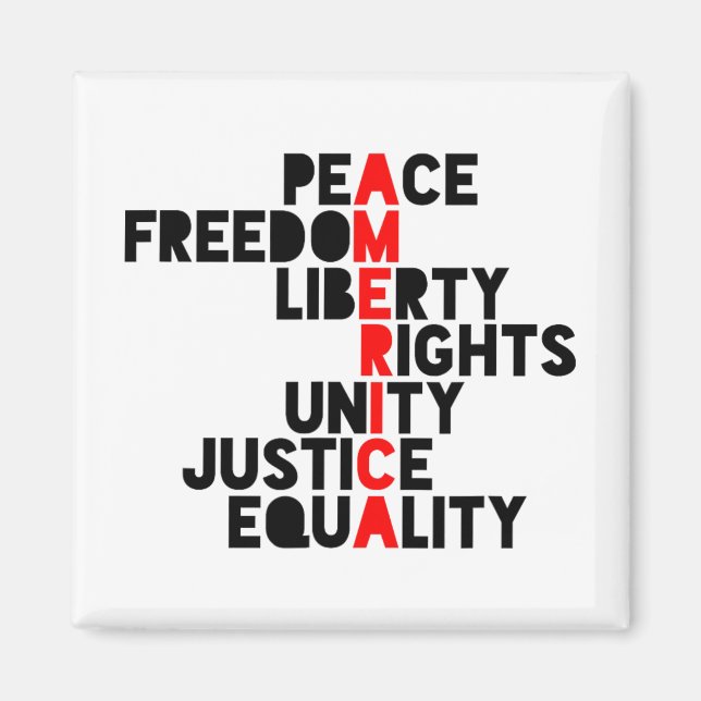 Anti-Trump Amerika bedeutet1 Magnet (Vorne)