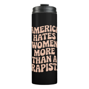 Anti Trump Anti MAGA Protest Feminist Aktivist Thermosbecher