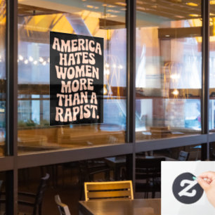 Anti-Trump-Anti-MAGA-Protest Feministische Aktivis Fensteraufkleber